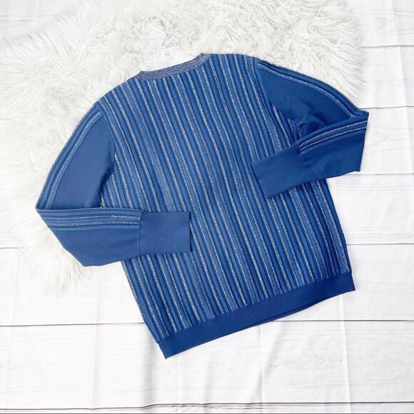 Ted Baker Women's Myree Pullover Metallic Striped Jumper Sweater Size 12 - Picture 5 of 5